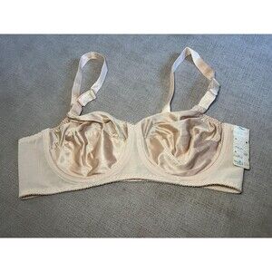 Vintage Mary Jane Bra Womens 38B Satin Bullet Cone Bra USA 80s Lingerie Style 74